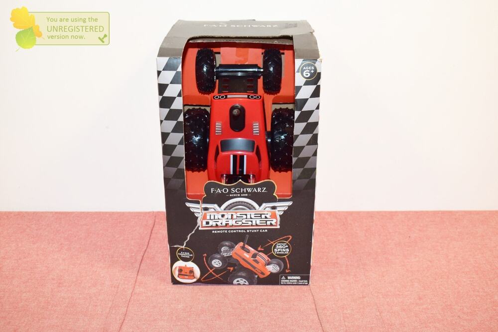 FAO Schwarz Monster Dragster Remote Control Stunt Car Vehicle